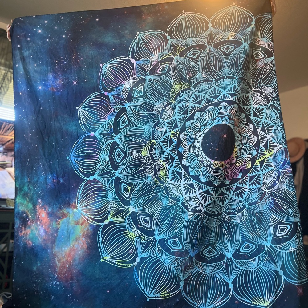 Blue Mandala Tapestry